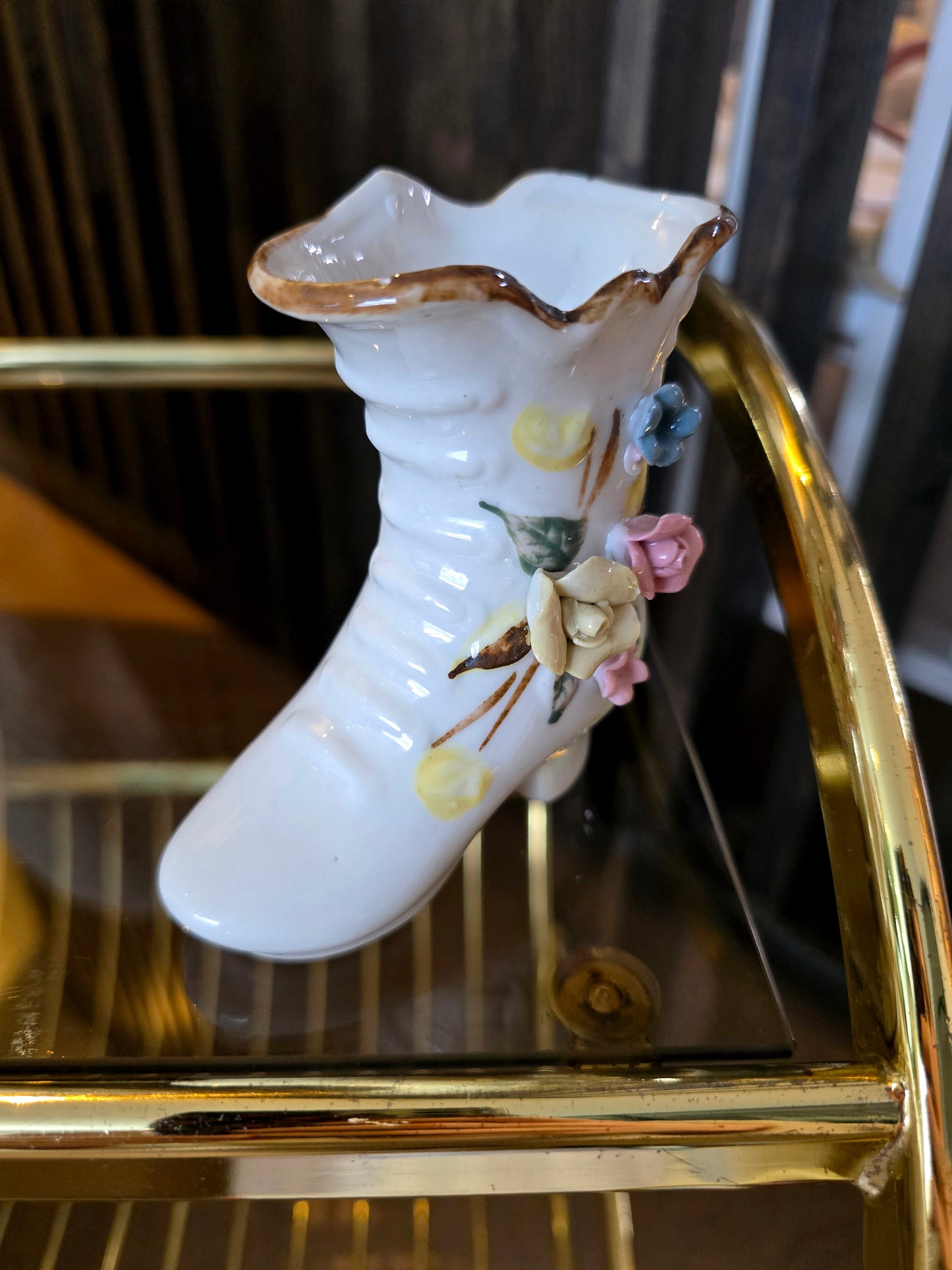 Porseleinen laarsbeeldje