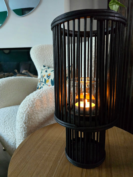 Rotan windlicht