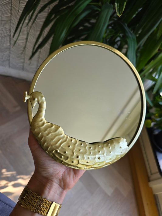 Spiegeltje met pauw